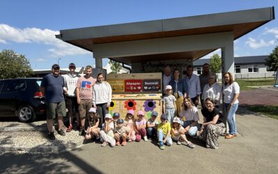 Neue Abfalltrennstation am Spielplatz Leitring